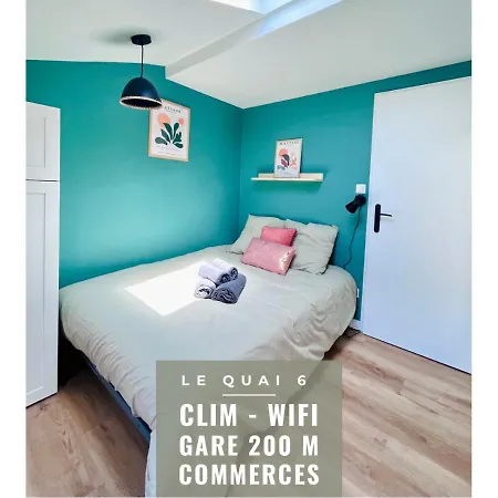 Apart-hotel Le Quai 6 - Neuf Calme Lumineux - Clim - Wifi - Gare à 200m